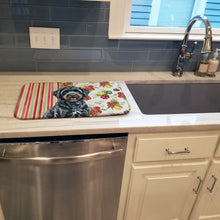 Load image into Gallery viewer, Black Portuguese Water Dog Vegetables Dish Drying Mat