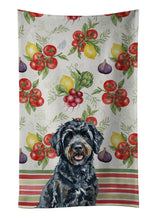 Load image into Gallery viewer, Black Portuguese Water Dog Vegetables Kitchen Towel
