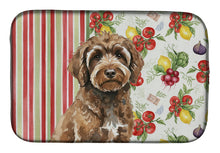 Load image into Gallery viewer, Brown Portuguese Water Dog Vegetables Dish Drying Mat