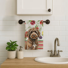 Load image into Gallery viewer, Brown Portuguese Water Dog Vegetables Kitchen Towel