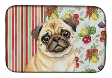 Load image into Gallery viewer, Fawn Pug Vegetables Dish Drying Mat