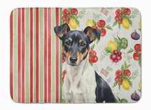 Load image into Gallery viewer, Black and White Rat Terrier Vegetables Memory Foam Kitchen Mat