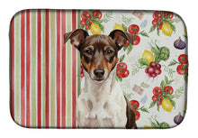 Load image into Gallery viewer, Chocolate and White Rat Terrier Vegetables Dish Drying Mat