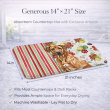 Load image into Gallery viewer, Rhodesian Ridgeback Vegetables Dish Drying Mat