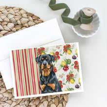 Load image into Gallery viewer, Rottweiler Vegetables Greeting Cards Pack of 8