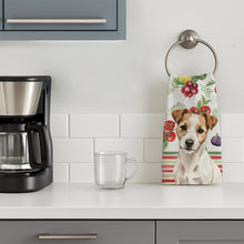 Load image into Gallery viewer, White with Tan Markings Russell Terrier Vegetables Kitchen Towel