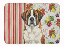 Load image into Gallery viewer, Brindle and White Saint Bernard Vegetables Memory Foam Kitchen Mat