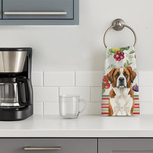 Load image into Gallery viewer, Brown and White Saint Bernard Vegetables Kitchen Towel