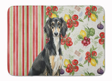 Load image into Gallery viewer, Black and Tan Saluki Vegetables Memory Foam Kitchen Mat