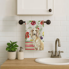Load image into Gallery viewer, Cream Saluki Vegetables Kitchen Towel
