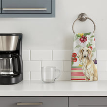 Load image into Gallery viewer, Cream Saluki Vegetables Kitchen Towel