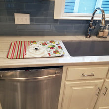 Load image into Gallery viewer, Cream Samoyed Vegetables Dish Drying Mat