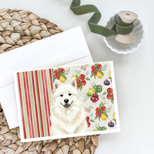 Load image into Gallery viewer, Cream Samoyed Vegetables Greeting Cards Pack of 8