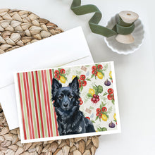 Load image into Gallery viewer, Schipperke Vegetables Greeting Cards Pack of 8