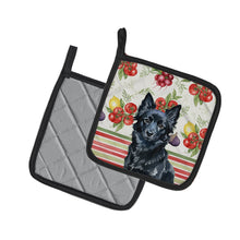 Load image into Gallery viewer, Schipperke Vegetables Pair of Pot Holders