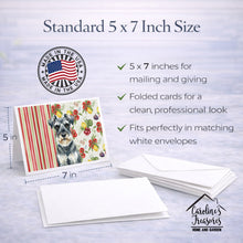 Load image into Gallery viewer, Schnauzer Vegetables Greeting Cards Pack of 8