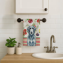 Load image into Gallery viewer, Blue-Gray Scottish Deerhound Vegetables Kitchen Towel