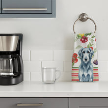 Load image into Gallery viewer, Blue-Gray Scottish Deerhound Vegetables Kitchen Towel
