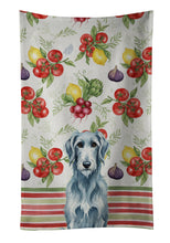 Load image into Gallery viewer, Blue-Gray Scottish Deerhound Vegetables Kitchen Towel