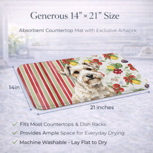 Load image into Gallery viewer, Sealyham Terrier Vegetables Dish Drying Mat