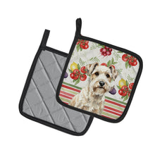 Load image into Gallery viewer, Sealyham Terrier Vegetables Pair of Pot Holders