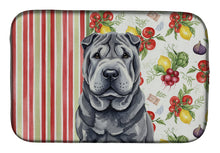 Load image into Gallery viewer, Black Shar Pei Vegetables Dish Drying Mat