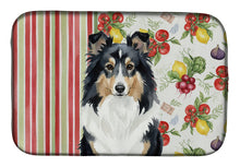 Load image into Gallery viewer, Tricolor Sheltie Vegetables Dish Drying Mat