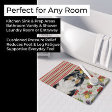 Load image into Gallery viewer, Tricolor Sheltie Vegetables Memory Foam Kitchen Mat