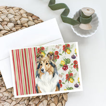 Load image into Gallery viewer, Sable Sheltie Vegetables Greeting Cards Pack of 8