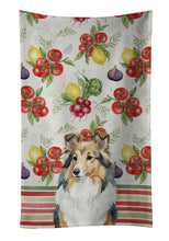 Load image into Gallery viewer, Sable Sheltie Vegetables Kitchen Towel
