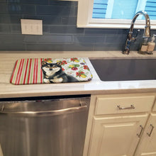 Load image into Gallery viewer, Black and Tan Shiba Inu Vegetables Dish Drying Mat