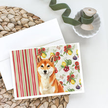 Load image into Gallery viewer, Red Shiba Inu Vegetables Greeting Cards Pack of 8