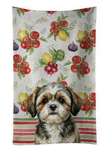 Load image into Gallery viewer, Brindle Shih Tzu Vegetables Kitchen Towel