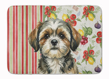 Load image into Gallery viewer, Brindle Shih Tzu Vegetables Memory Foam Kitchen Mat