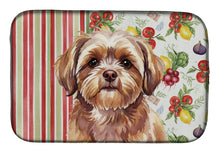 Load image into Gallery viewer, Liver Shih Tzu Vegetables Dish Drying Mat