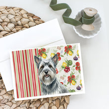 Load image into Gallery viewer, Gray Skye Terrier Vegetables Greeting Cards Pack of 8