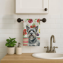 Load image into Gallery viewer, Gray Skye Terrier Vegetables Kitchen Towel
