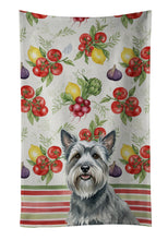 Load image into Gallery viewer, Gray Skye Terrier Vegetables Kitchen Towel