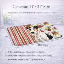 Load image into Gallery viewer, Smooth Fox Terrier Vegetables Dish Drying Mat
