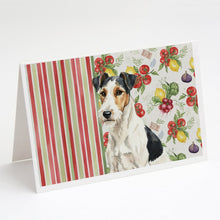 Load image into Gallery viewer, Smooth Fox Terrier Vegetables Greeting Cards Pack of 8