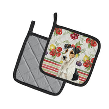 Load image into Gallery viewer, Smooth Fox Terrier Vegetables Pair of Pot Holders