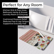 Load image into Gallery viewer, Smooth Fox Terrier Vegetables Memory Foam Kitchen Mat