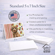 Load image into Gallery viewer, Spanish Water Dog Vegetables Greeting Cards Pack of 8