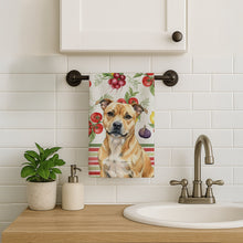 Load image into Gallery viewer, Fawn Staffordshire Bull Terrier Vegetables Kitchen Towel