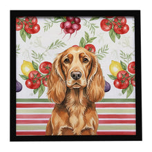 Load image into Gallery viewer, Sussex Spaniel Vegetables Framed Metal Print