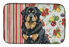 Load image into Gallery viewer, Black and Tan Tibetan Mastiff Vegetables Dish Drying Mat