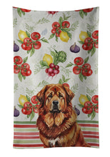 Load image into Gallery viewer, Red Gold Tibetan Mastiff Vegetables Kitchen Towel