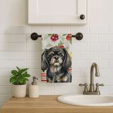 Load image into Gallery viewer, Black and Tan Tibetan Spaniel Vegetables Kitchen Towel