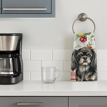 Load image into Gallery viewer, Black and Tan Tibetan Spaniel Vegetables Kitchen Towel