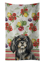 Load image into Gallery viewer, Black and Tan Tibetan Spaniel Vegetables Kitchen Towel